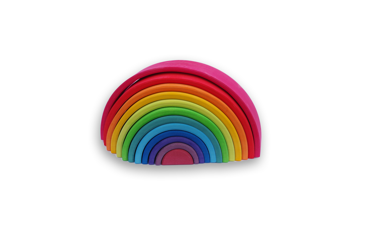 Rainbow Wooden Stacking Toy