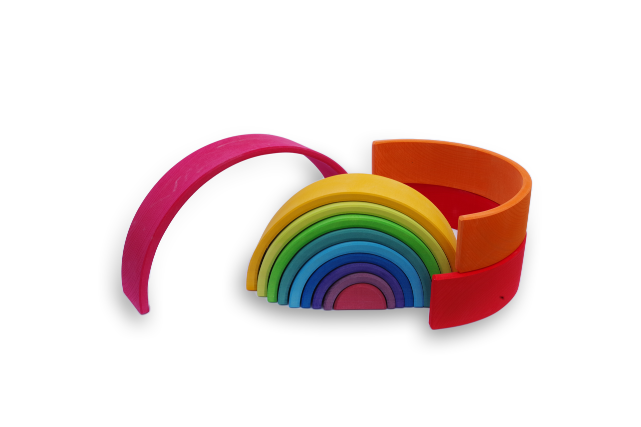 Rainbow Wooden Stacking Toy