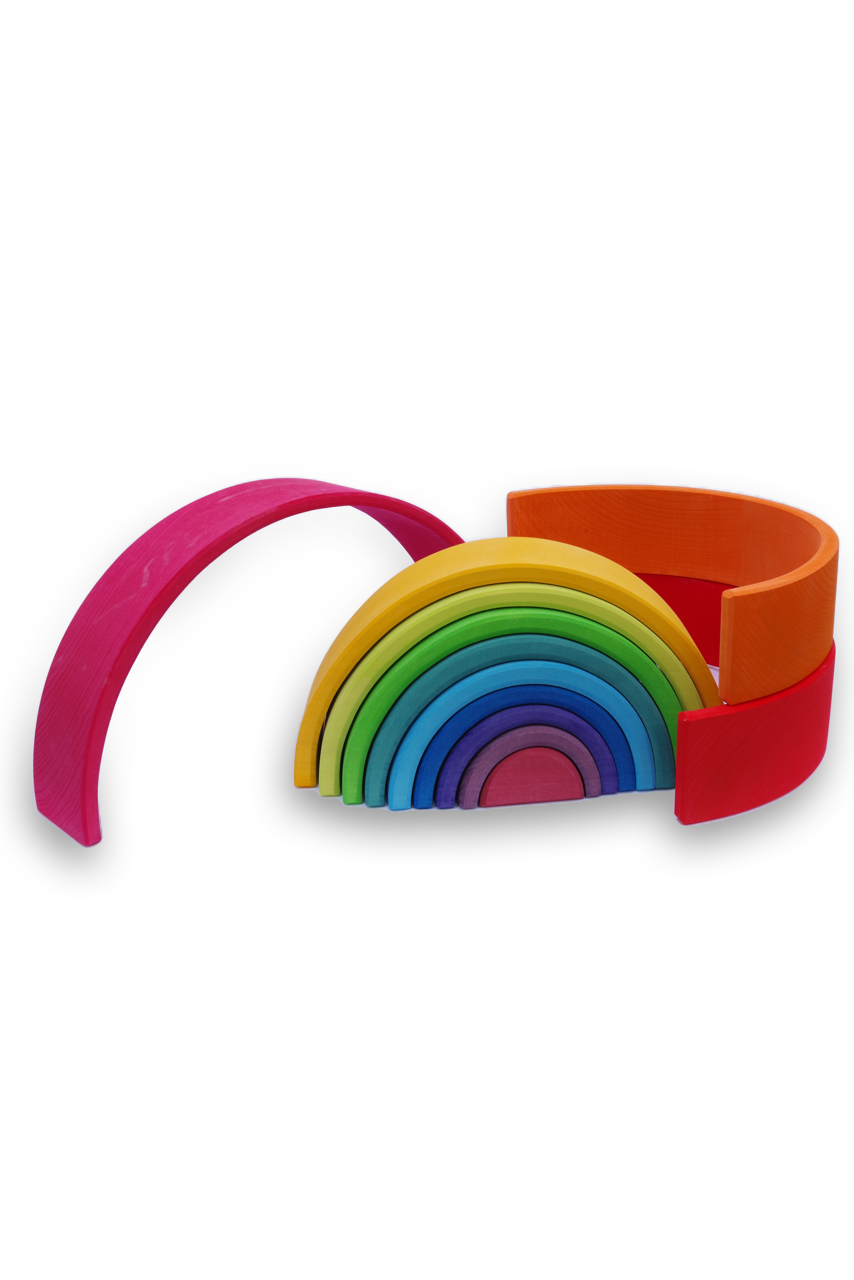 Rainbow Wooden Stacking Toy